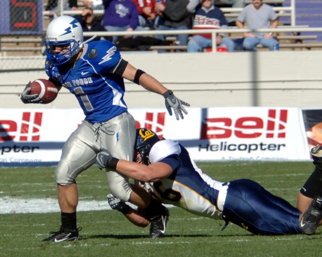 American football game action