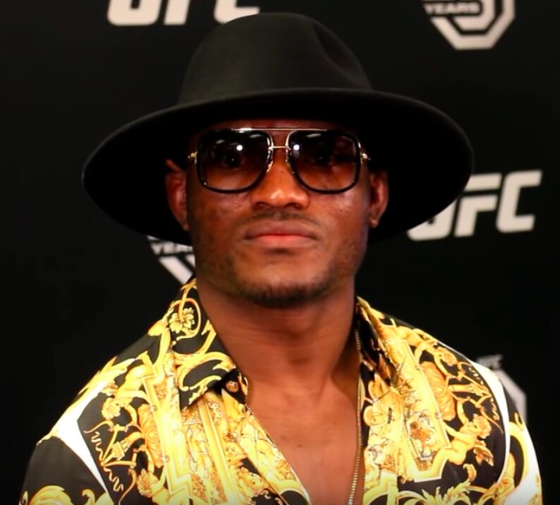 Kamaru Usman, former UFC welterweight champion, pictured at a UFC event ahead of his middleweight fight with Dricus Du Plessis