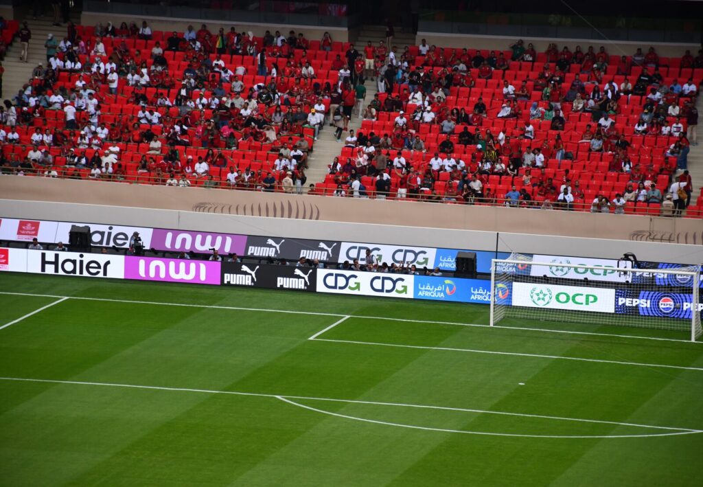 Morocco national team in action during a World Cup qualifier