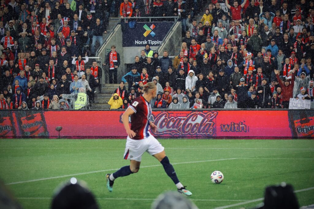 Norway national team players in action during a 2026 World Cup qualifying match